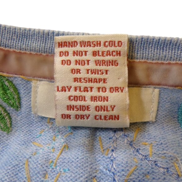 Sundance Sequin Embroidered Cotton Cardigan Mother of Pearl buttons Sz S #909 - Picture 12 of 13